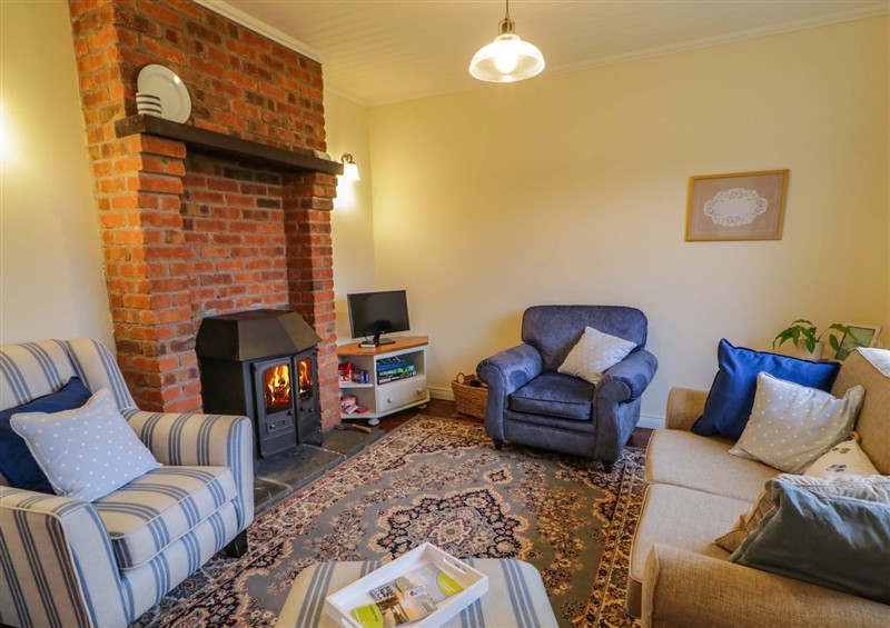 The living room at Bettys Farm Cottage, Lack near Ederney