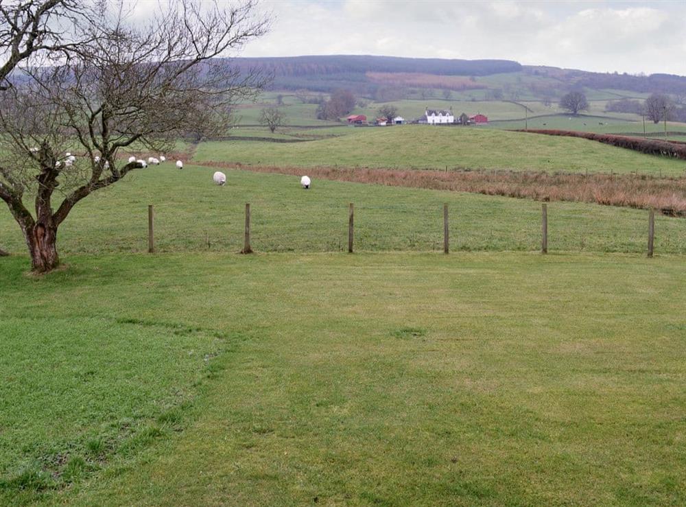 Outstanding rural views from the garden at Beuchan Bungalow, 