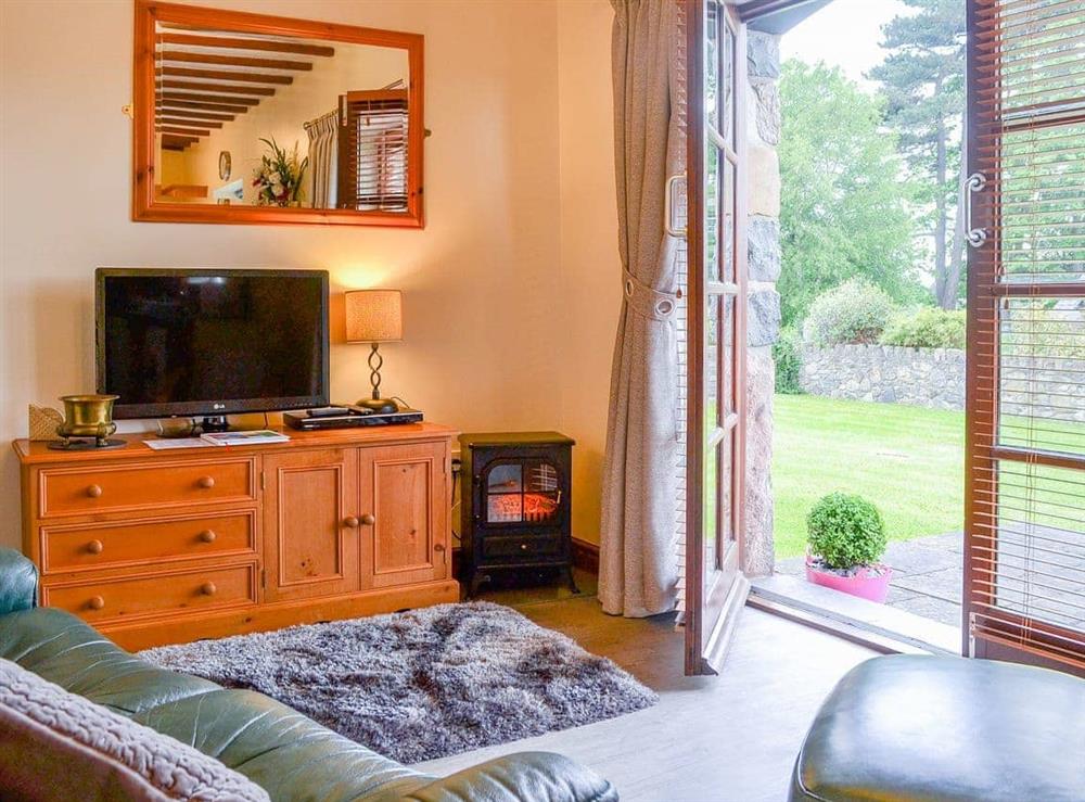 Open plan living space at Beudy Bach in Caernarfon, Gwynedd