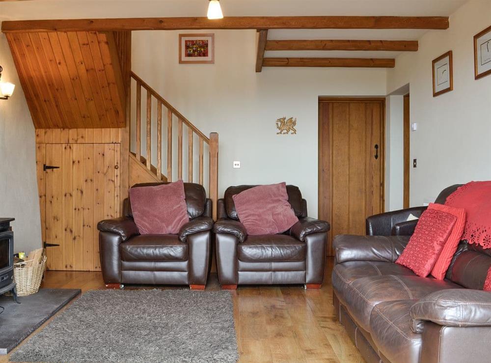 Living room at Beudy Bach in Cilgwyn, near Caernarfon, Gwynned, Gwynedd