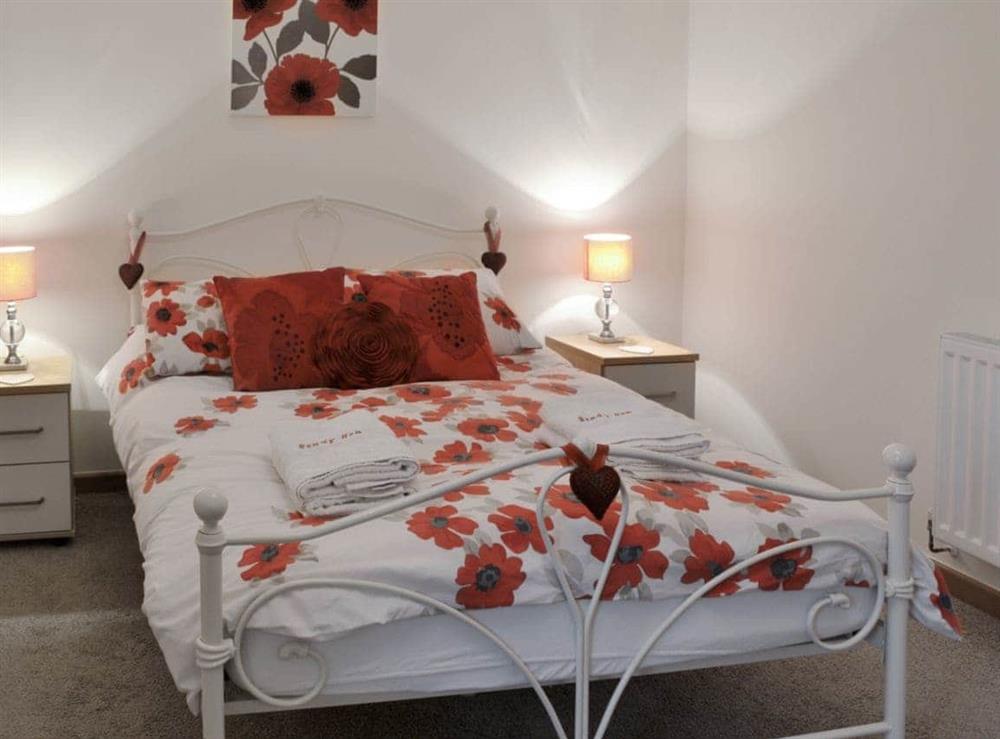 Comfortable double bedroom at Beudy Hen in Llanfair, near Harlech, Gwynedd