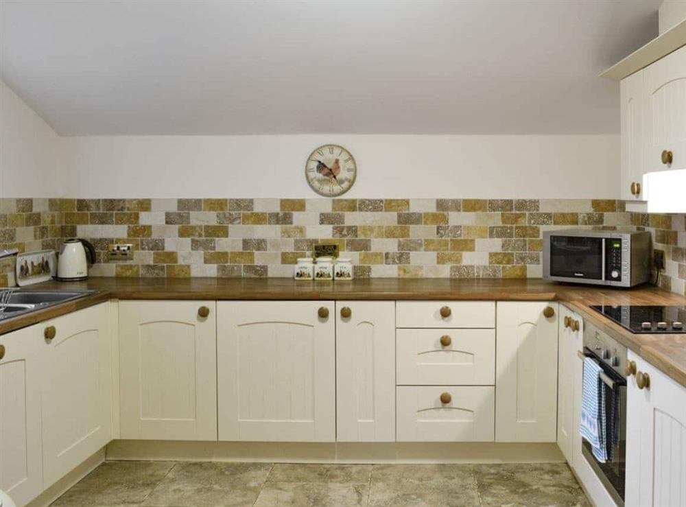 Fully-appointed kitchen at Beudy Hen in Llanfair, near Harlech, Gwynedd