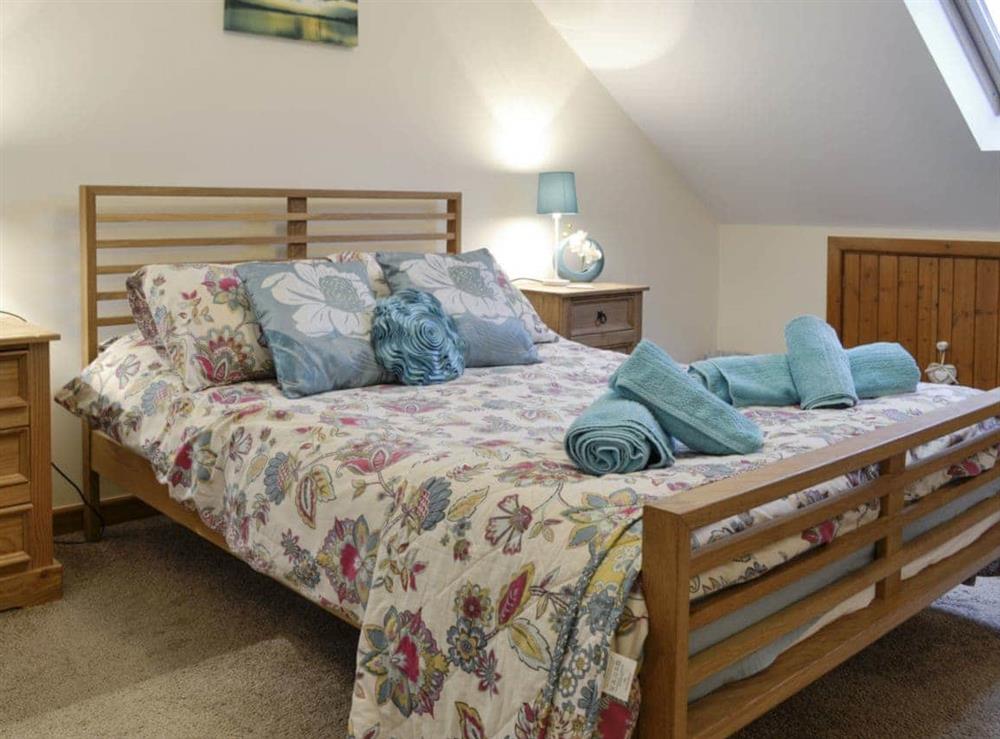 Light and airy double bedroom at Beudy Hen in Llanfair, near Harlech, Gwynedd