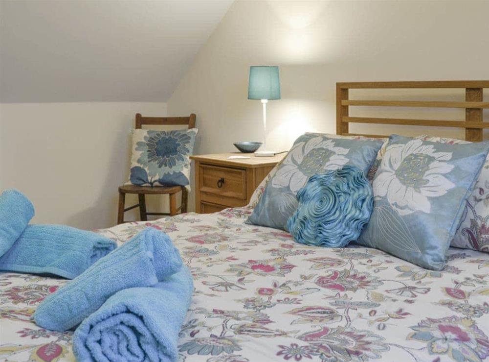 Relaxing double bedroom at Beudy Hen in Llanfair, near Harlech, Gwynedd