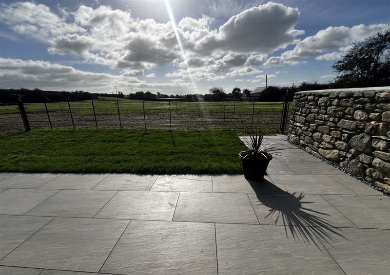 Enjoy the garden at Beudy Tanrallt, Llanfachraeth