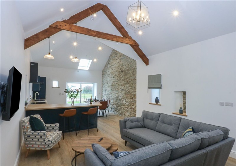 The living area at Beudy Tanrallt, Llanfachraeth