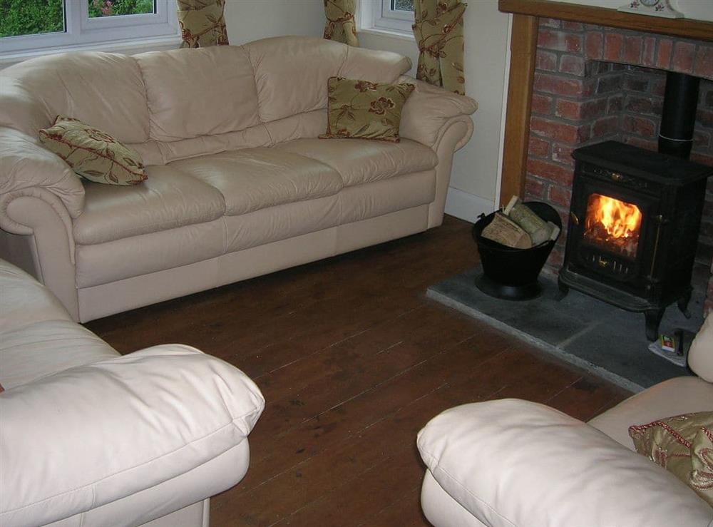 Cosy and warm living room at Bevan House in Hundred House, near Builth Wells, Powys