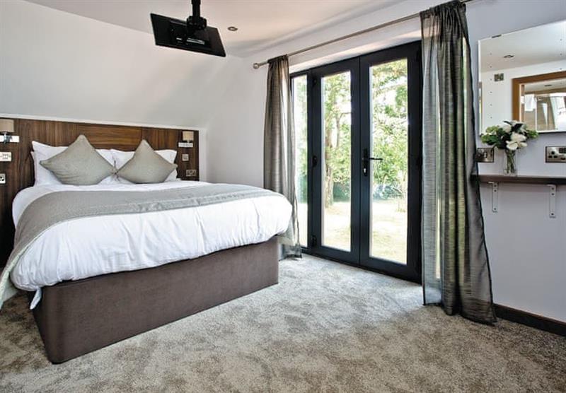 Double bedroom in the Courtyard Lodge at Beyond Escapes Devon in Paignton, South Devon