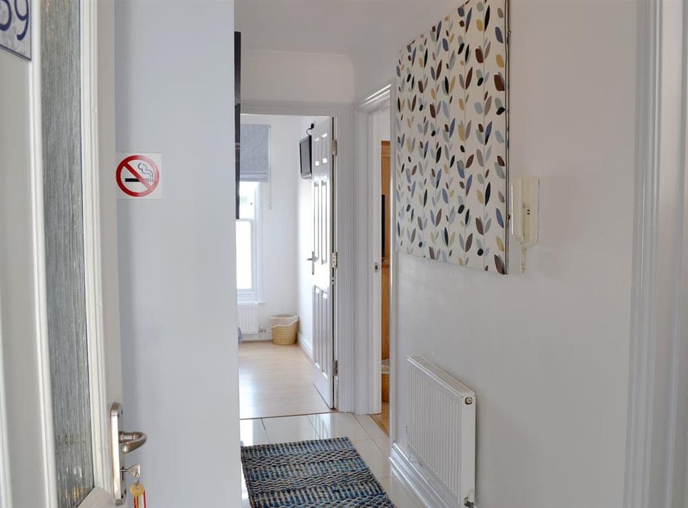 Entrance to apartment from communal area at Bay Blue, 