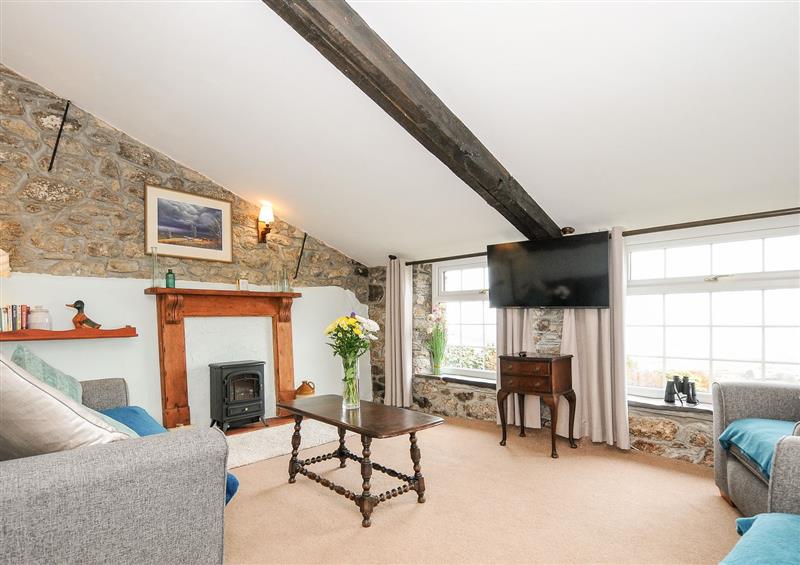 Relax in the living area at Bickle Bice Cottage, Upton Cross