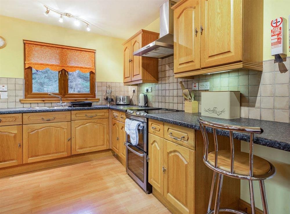 Kitchen at Bidean Lodge in Glencoe Village, Argyll., Great Britain