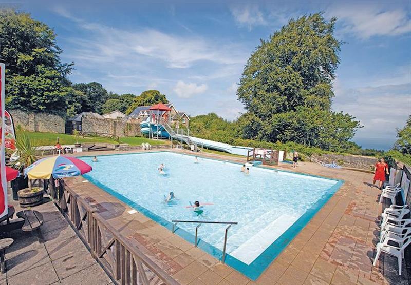 Outdoor heated pool at Bideford Bay in Bideford, Nr Clovelly