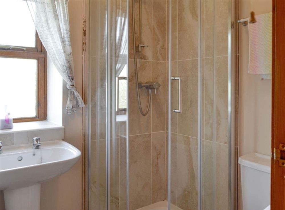 En-suite shower room at Big Barn in York, North Yorkshire