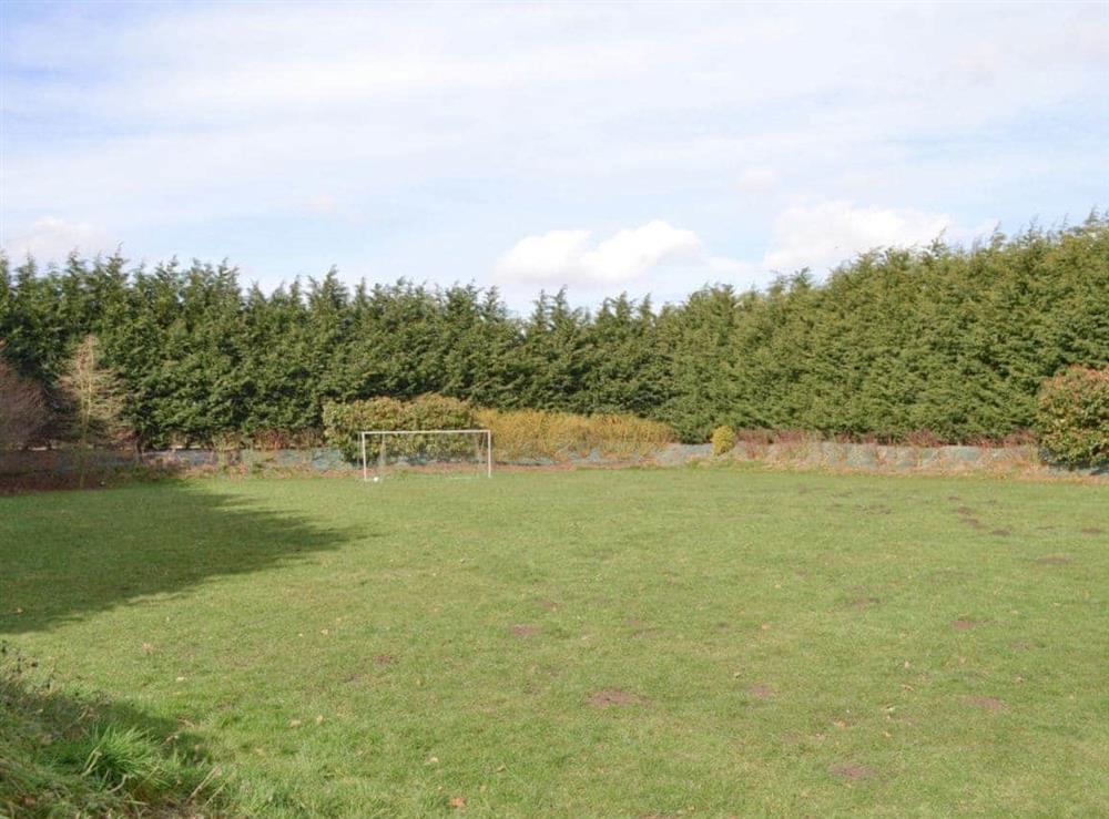 Large grassed recreation area – shared facility at Big Barn in York, North Yorkshire
