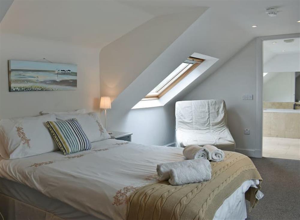 Double bedroom at Big Beach House in Whiting Bay, Isle of Arran, Scotland