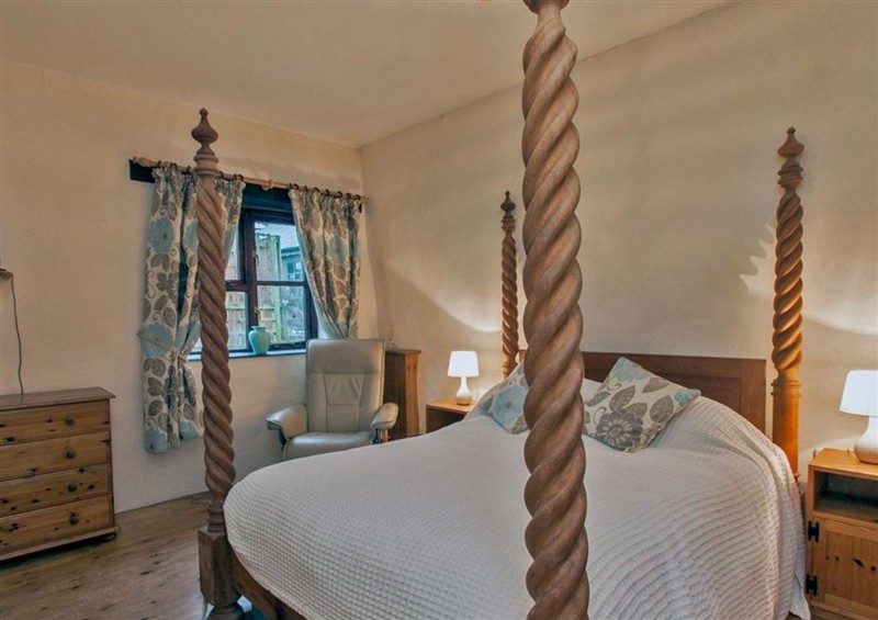One of the 2 bedrooms at Billys Barn, Bradworthy