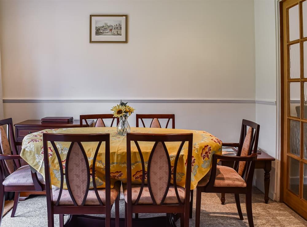 Dining Area at Bindon Cottage in Luworth Cove, Dorset