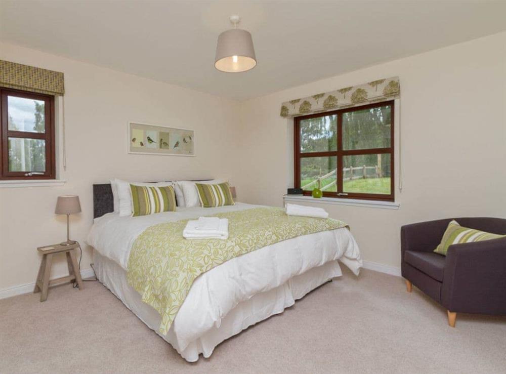 Tasteful double bedroom with 5ft bed at Birch Corner in Aviemore, Inverness-Shire
