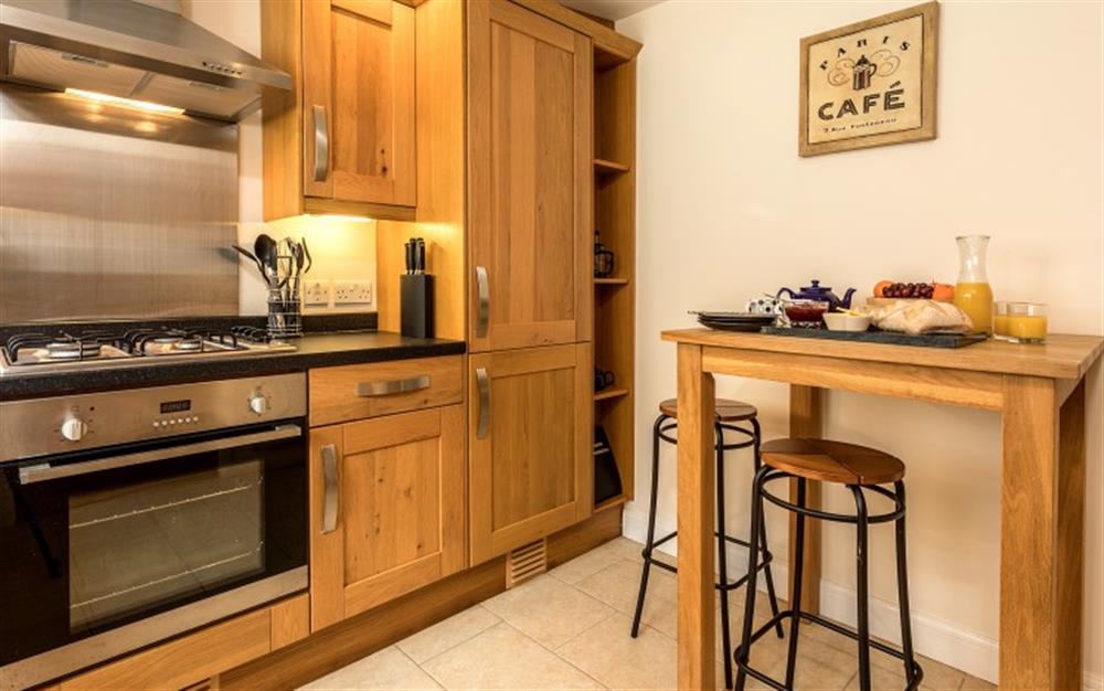 The kitchen is fully equipped with everything you need for a family holiday. at Birch Cottage in Falmouth