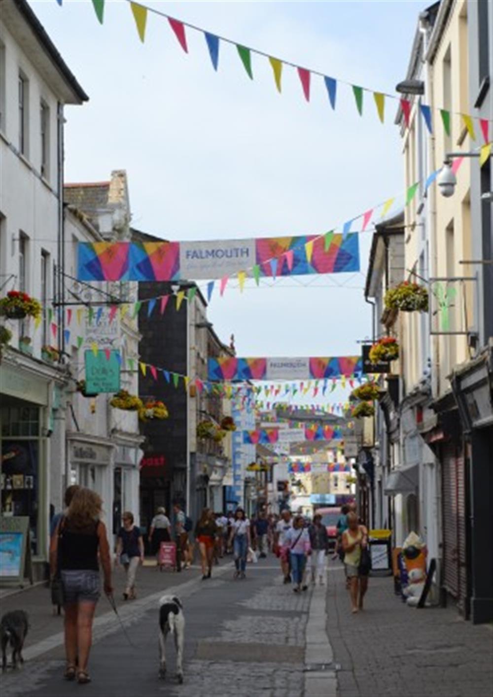 Visit Falmouth for high street shops, plus a range of art galleries and gift shops.