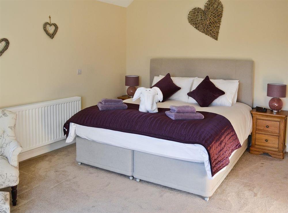 Double bedrooms with 6ft bed and Juliet balcony at Birchfield in Rhuallt, near St Asaph, Denbighshire