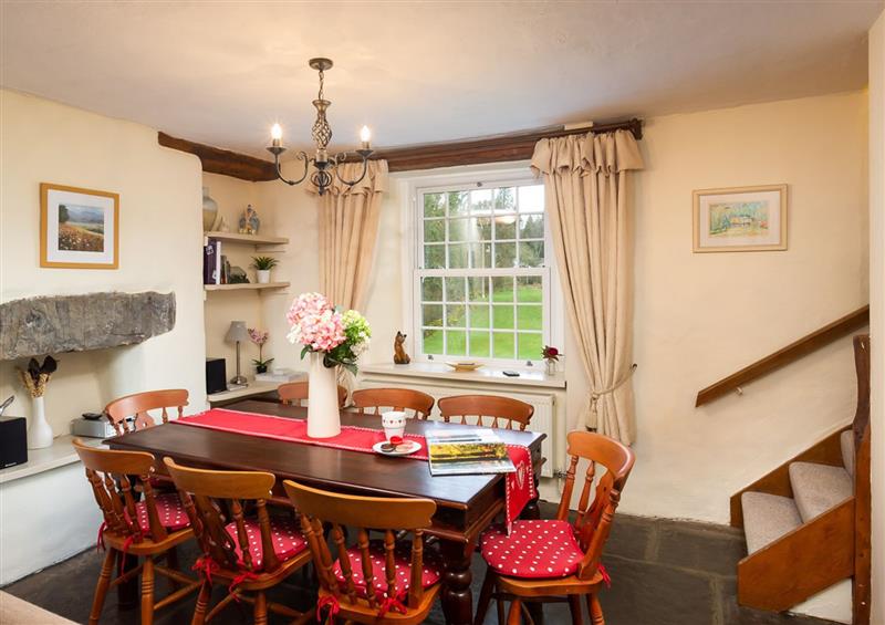 The dining area at Birchmill Cottage, Crook