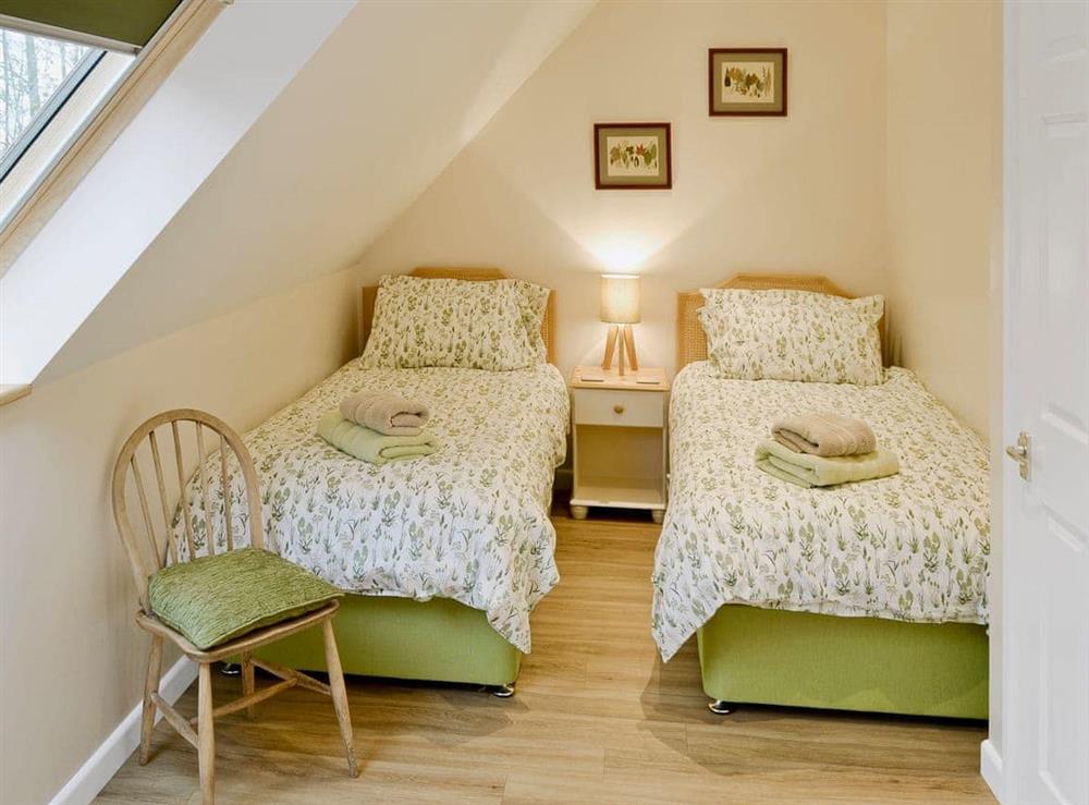 Twin bedroom at Bird Barn in Scottow, near Coltishall, Norfolk