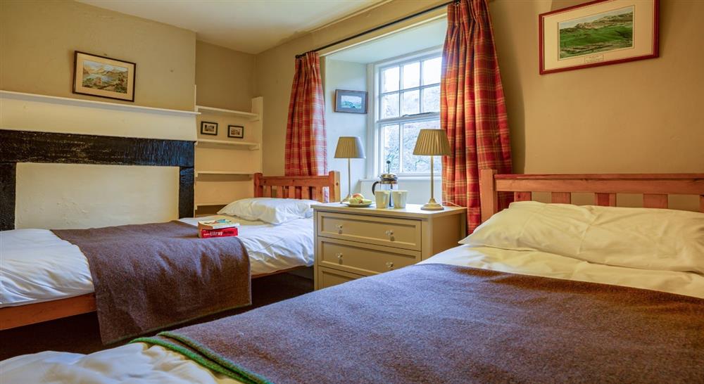 The twin bedroom at Bird How in Holmrook, Cumbria
