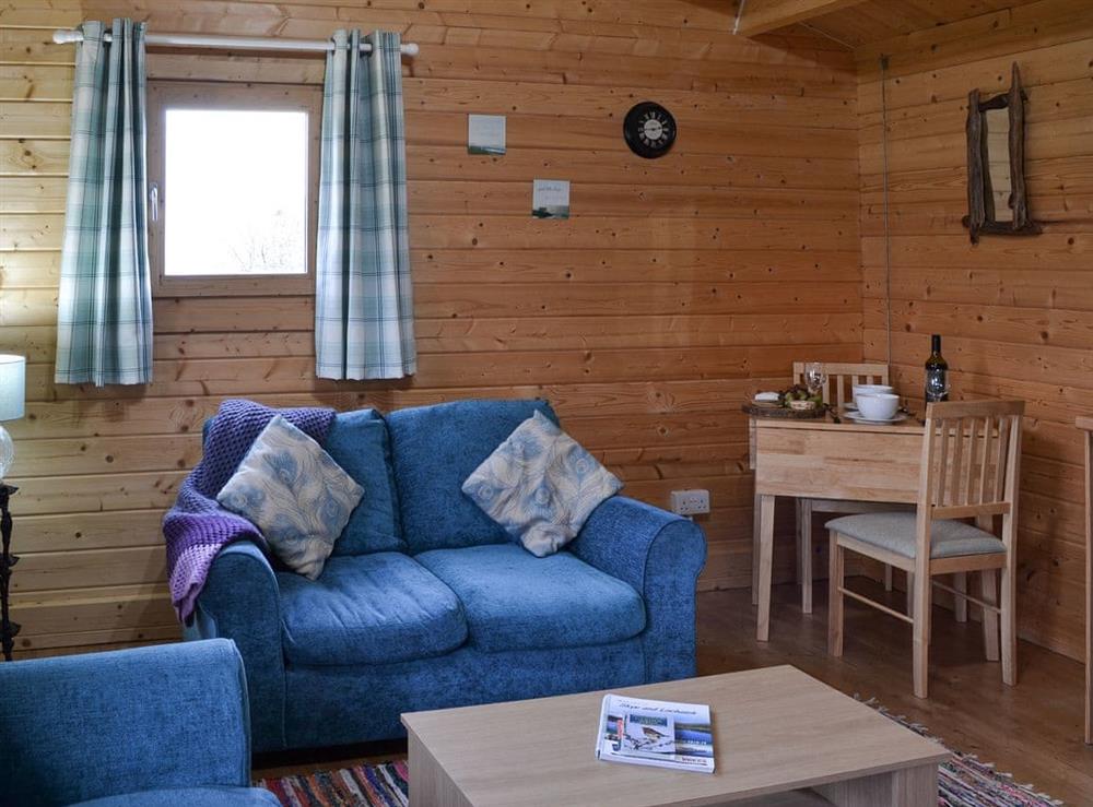 Open plan living space at Birdsong Cabin in Isle of Skye, Isle Of Skye