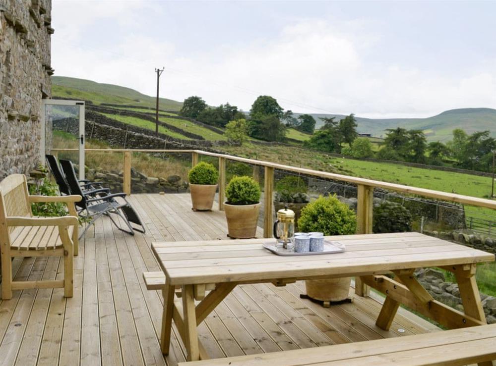 Decking/Balcony (photo 2) at Birkend Farmhouse in Richmond, North Yorkshire