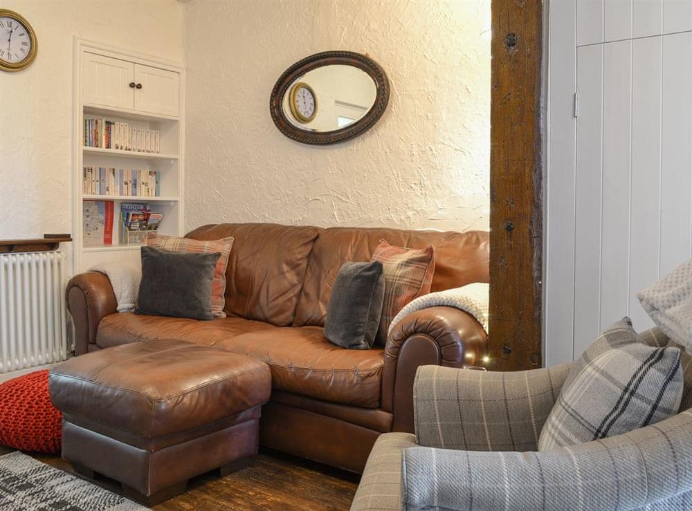 Comfortable seating within living room at Bishops Cottage in Bishop Auckland, near Durham, County Durham, England