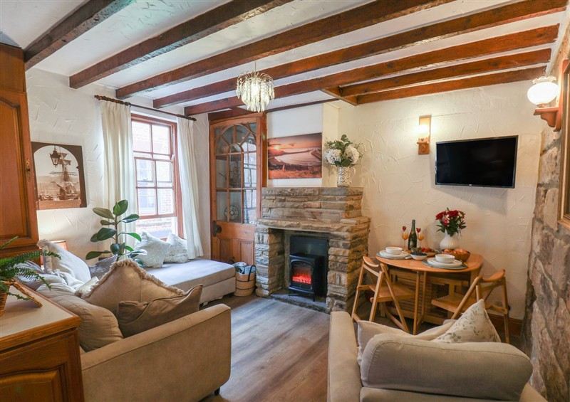 The living area at Bishops Cottage, Whitby