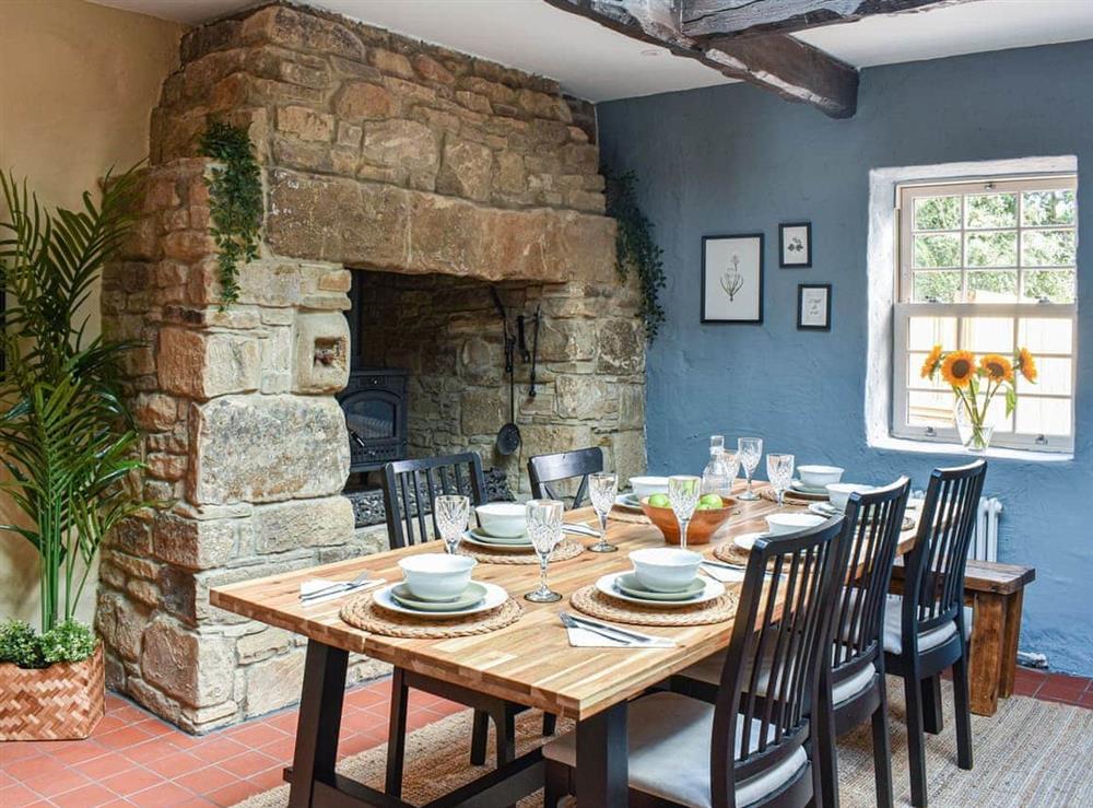 Dining Area at Black Bee Cottage at Steelclose Mill in Lintzford, near Rowlands Gill, Tyne And Wear