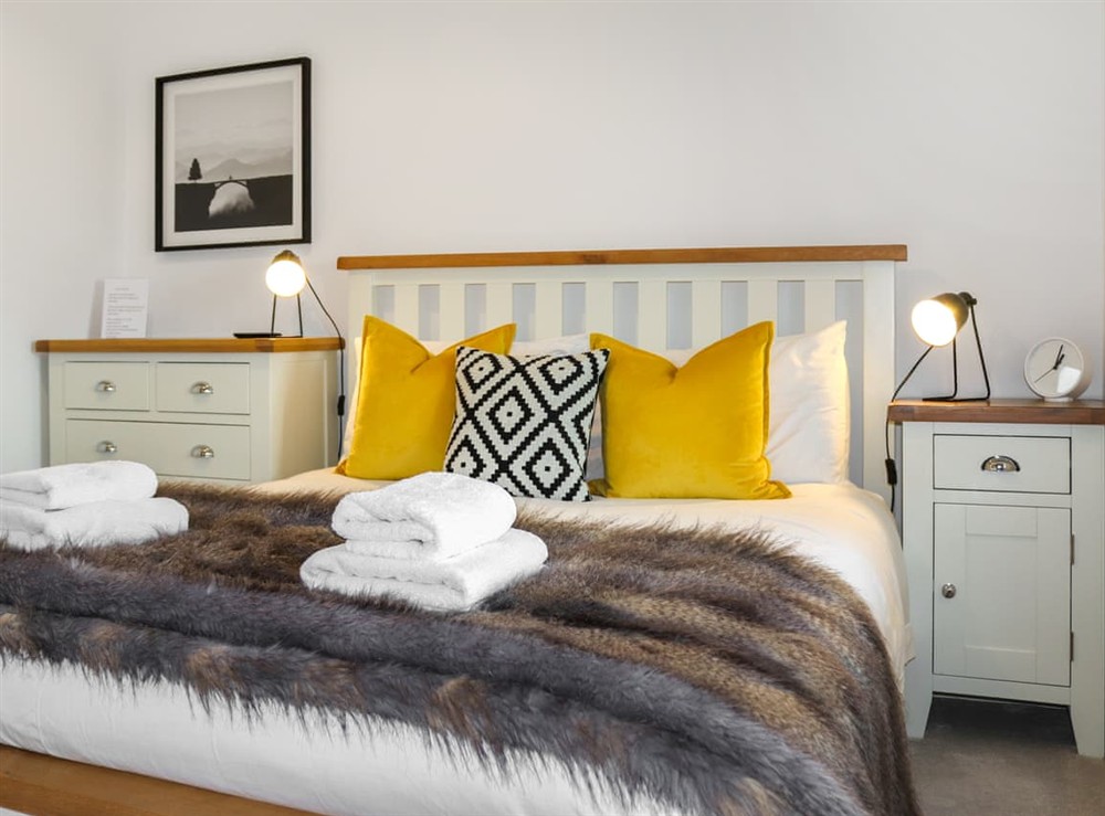 Double bedroom at Black Seal Barn in Llanfechell, Gwynedd