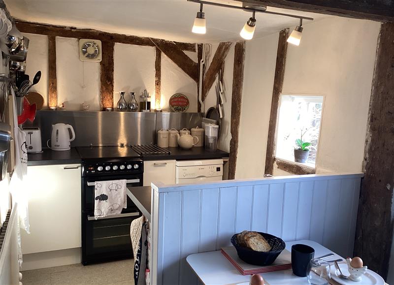 This is the kitchen at Black Sheep Cottage, Peasenhall near Saxmundham