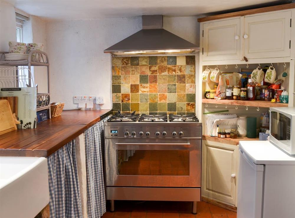 Kitchen at Blackberry Cottage in Kenton, near Exeter, Devon, England