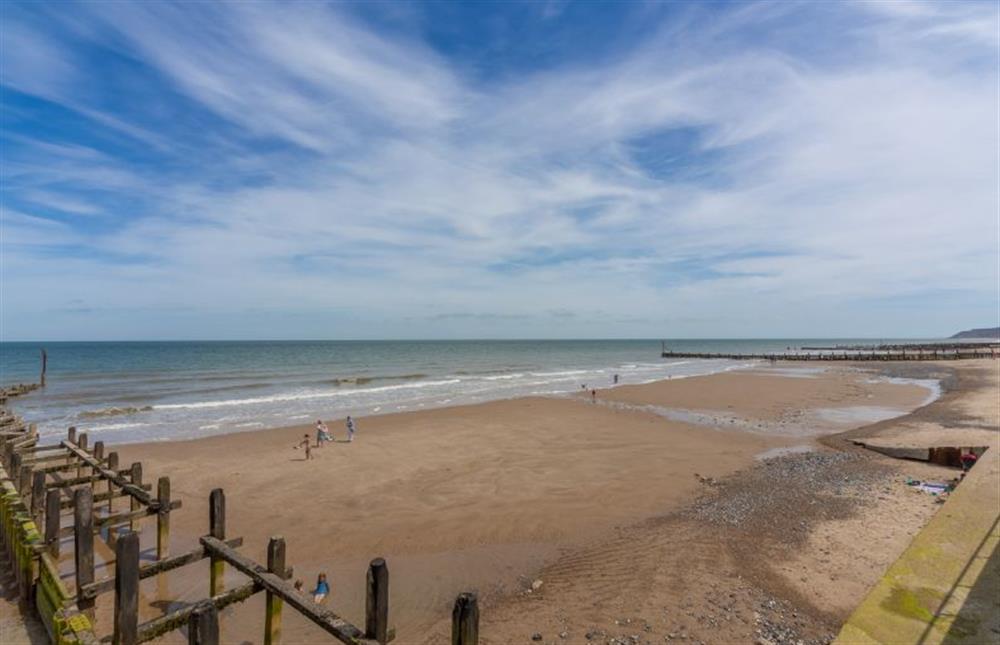 The beach at Overstrand  at Blackberry Cottage, Roughton near Norwich