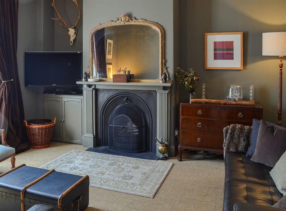 Cosy and welcoming living room at Blackbird House in Alnwick, Northumberland
