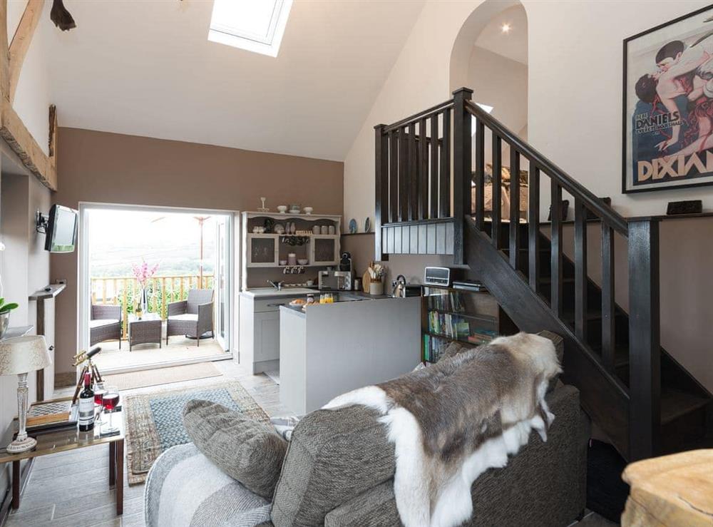 Open plan living space at Blackgill Lodge in Grinkle, near Easington, Cleveland