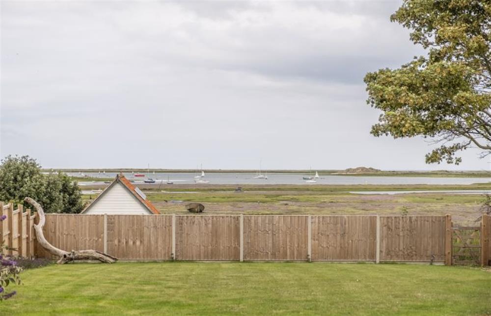 ... and sea in the distance at Blackhorse Cottage, Brancaster Staithe near Kings Lynn