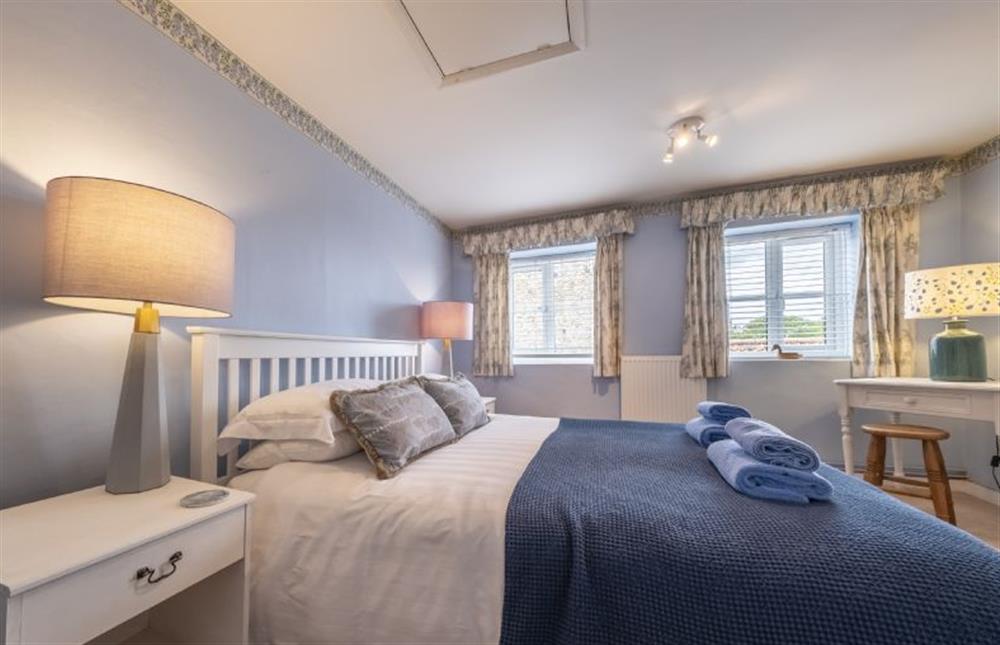 Master bedroom at Blackhorse Cottage, Brancaster Staithe near Kings Lynn