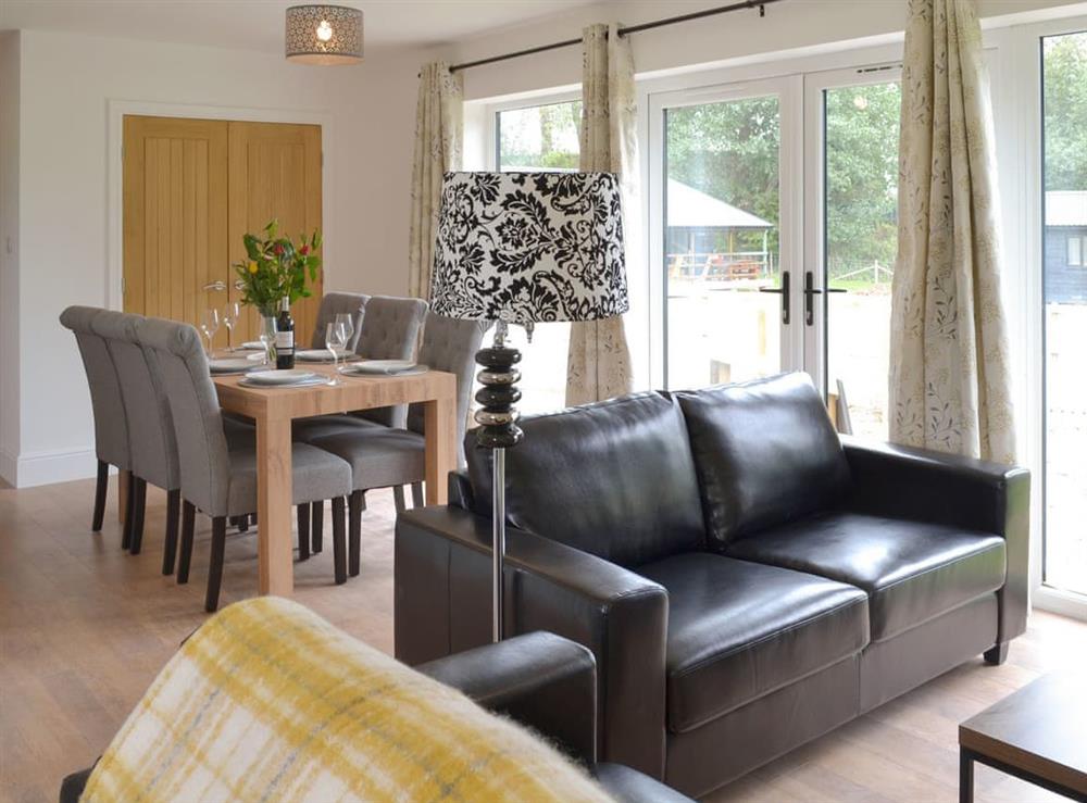 Open plan living space at Blacknest, near Alton in , Hampshire