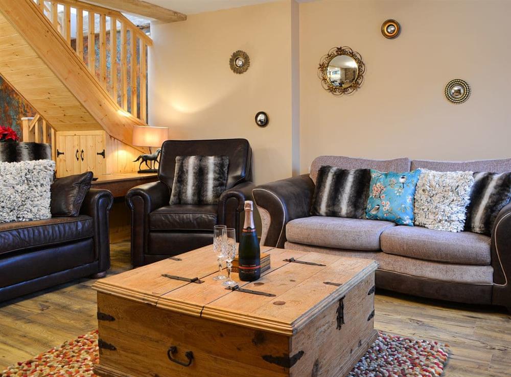 Living room at Blacksmiths Cottage in Baswick, near Driffield, North Humberside