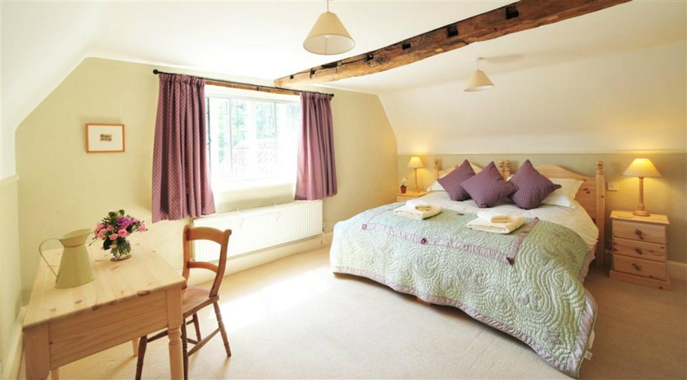 The first double bedroom at Blacksmith's Cottage in Blicking, Norfolk