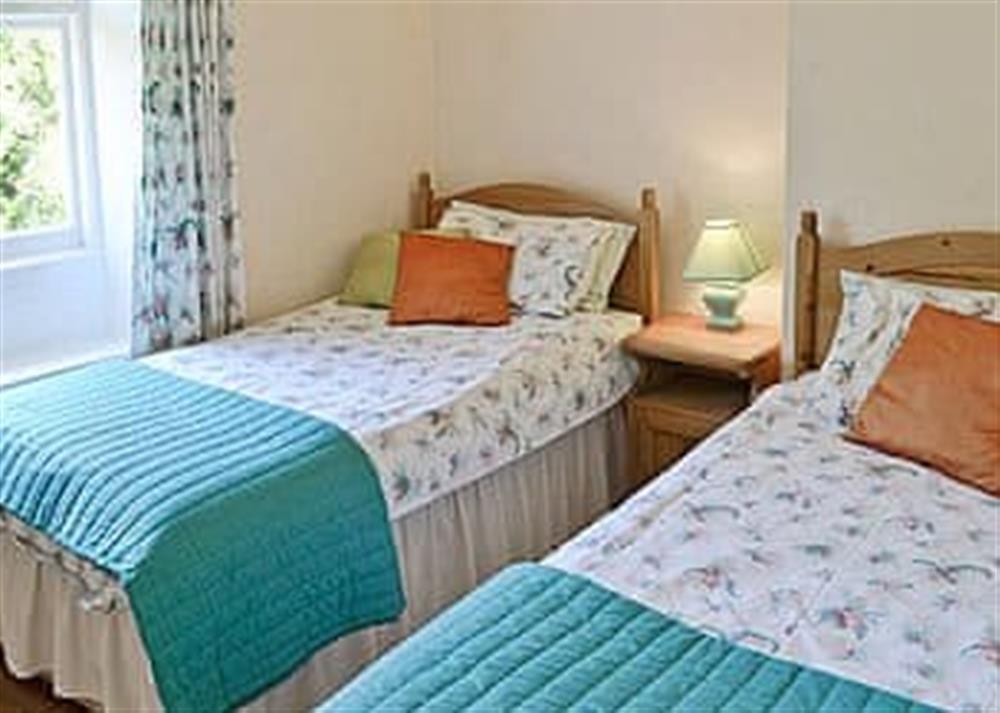 Twin bedroom at Blacksmiths Cottage in Stiffkey, Norfolk., Great Britain
