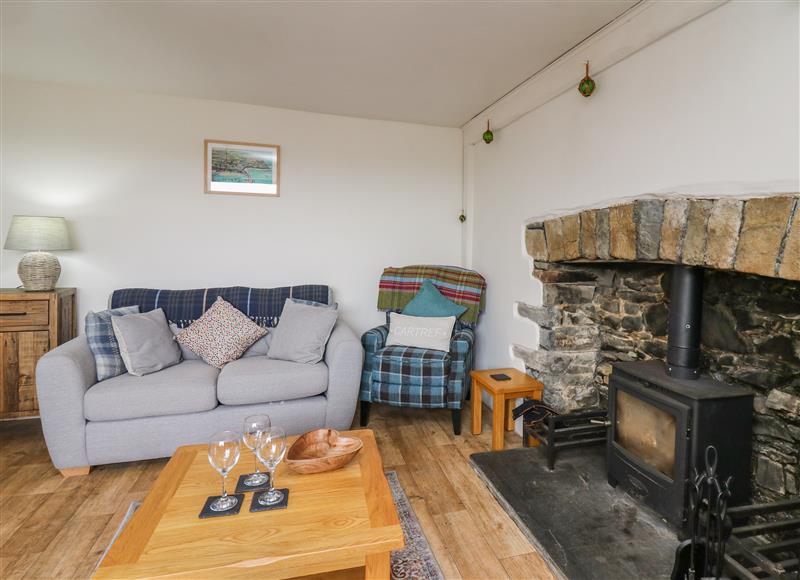 Relax in the living area at Blaenferwig, New Quay