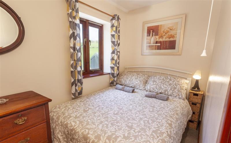 One of the bedrooms at Blagdon Cottage, Wheddon Cross