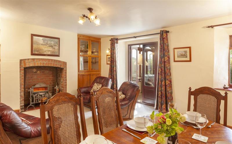 The living area at Blagdon Cottage, Wheddon Cross