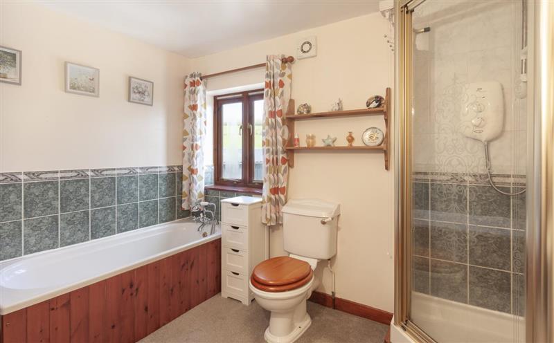This is the bathroom at Blagdon Cottage, Wheddon Cross