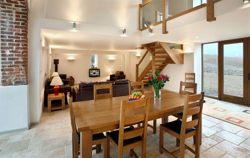 Open plan dining area at Blagdon Lower Barn, Martinstown
